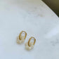 Boucles d'oreilles en acier inoxydable et résine - Janis