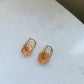 Boucles d'oreilles en acier inoxydable et résine - Janis