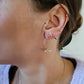 Boucles d'oreilles en laiton doré à l'or fin - Pénélope