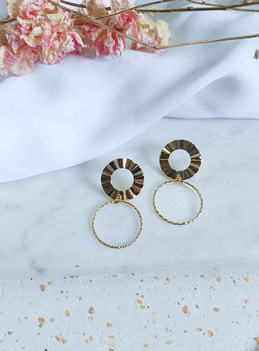 Boucles d'oreilles en acier inoxydable - Pola
