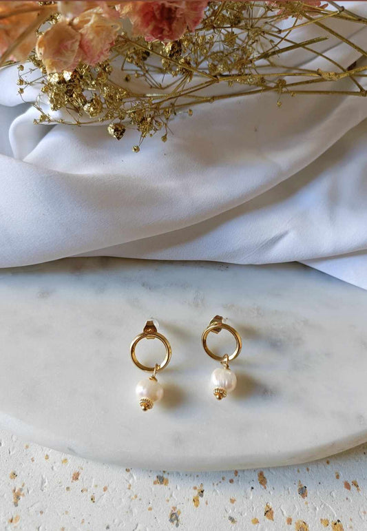 Boucles d'oreilles en acier inoxydable - Doria