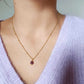 Collier en acier inoxydable - Doria amethyste