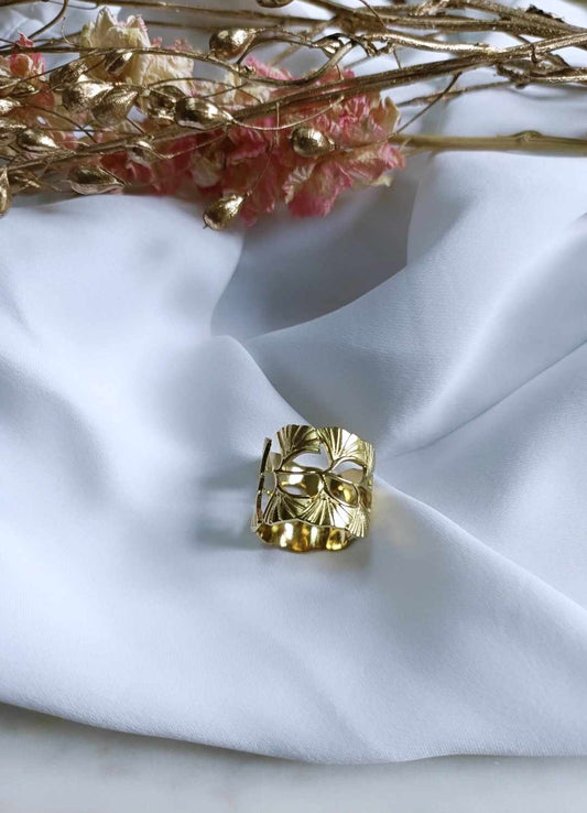 Bague en acier inoxydable - Ginko