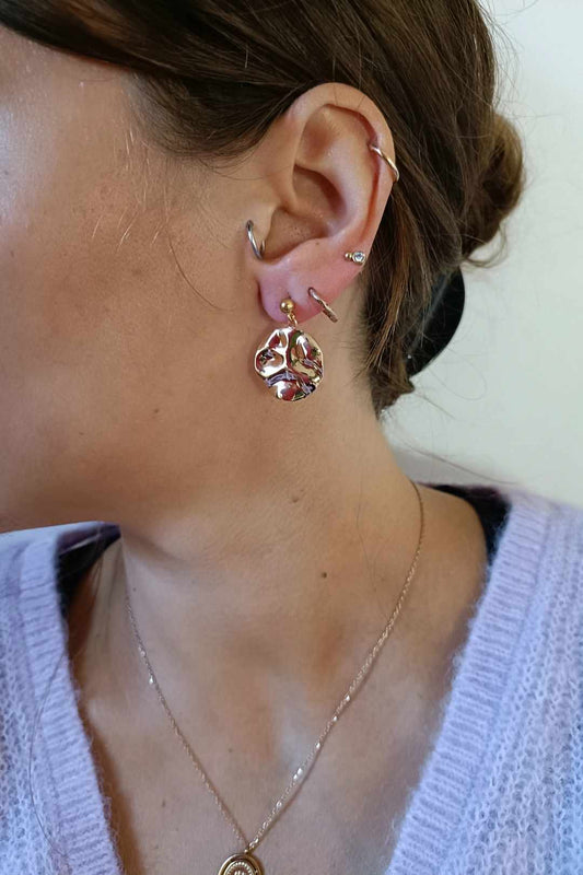 Boucles d'oreilles en acier inoxydable - Colette