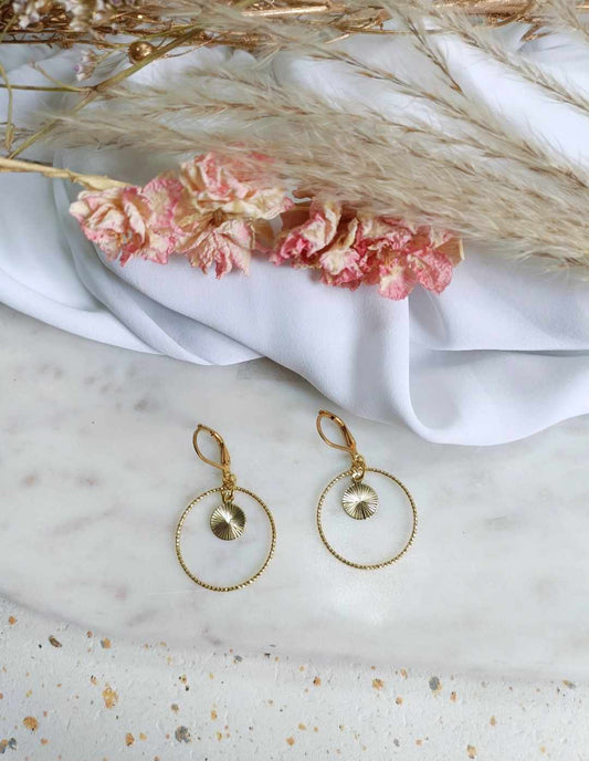 Boucles d'oreilles en acier inoxydable - Ninette