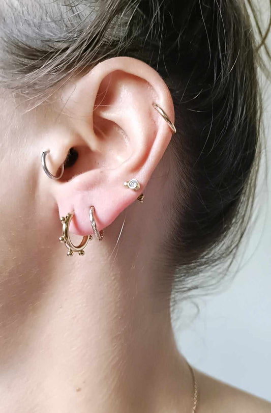 Boucles d'oreilles en acier inoxydable - Pima