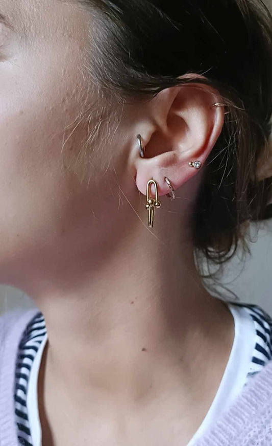 Boucles d'oreilles en acier inoxydable - Mimi