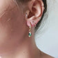 Boucles d'oreilles en acier inoxydable et rubis zoisiste - Bridget