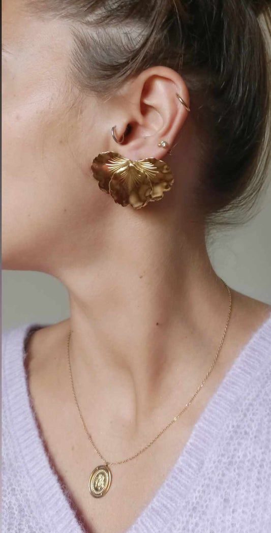 Boucles d'oreilles en acier inoxydable - Pétula