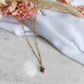 Collier en acier inoxydable - Doria amethyste