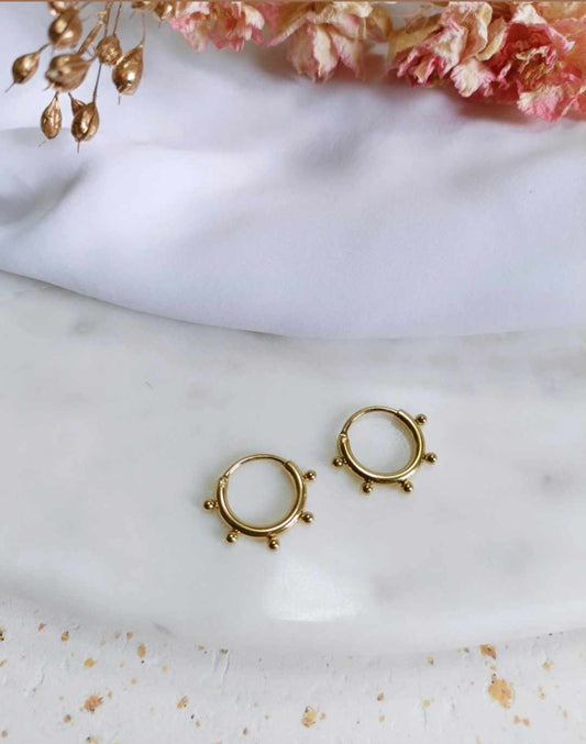 Boucles d'oreilles en acier inoxydable - Pima