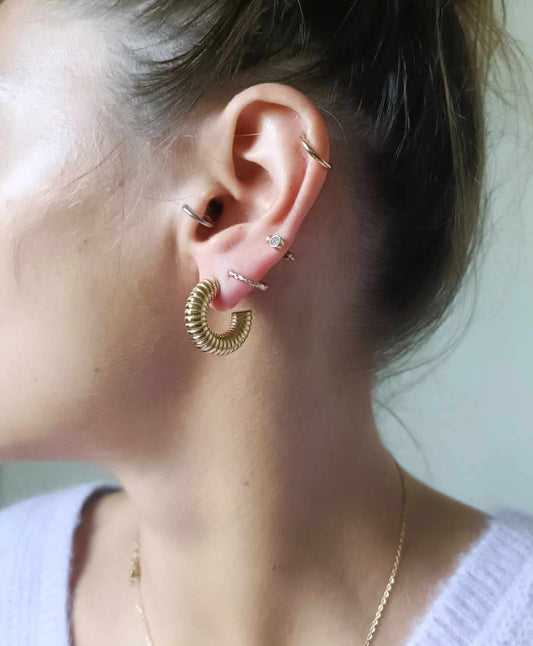 Boucles d'oreilles en acier inoxydable - Allégria