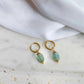 Boucles d'oreilles en acier inoxydable et topaze - Sidonie