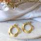Boucles d'oreilles en acier inoxydable et laiton doré à l'or fin -  Léita