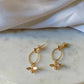 Boucles d'oreilles en laiton doré à l'or fin - Pénélope