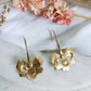 Boucles d'oreilles en acier inoxydable - Fleur