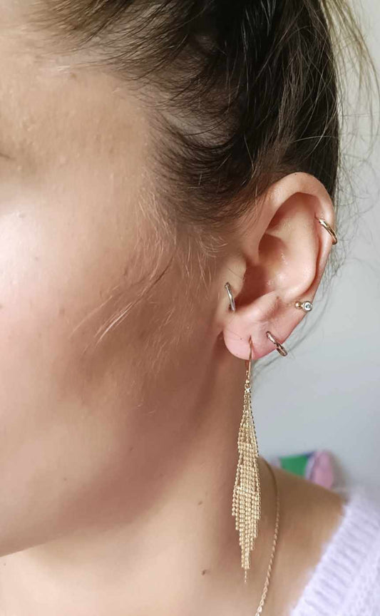 Boucles d'oreilles en acier inoxydable - Neila