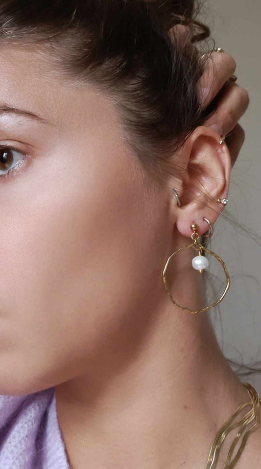 Boucles d'oreilles en acier inoxydable -  Inana