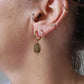 Boucles d'oreilles en acier inoxydable et labradorite - Sidonie