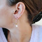 Boucles d'oreilles en acier inoxydable et perles d'eau douce - Annick