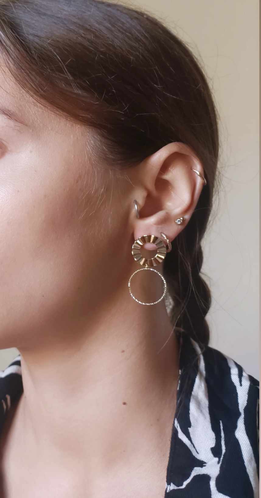 Boucles d'oreilles en acier inoxydable - Pola