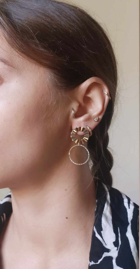 Boucles d'oreilles en acier inoxydable - Pola