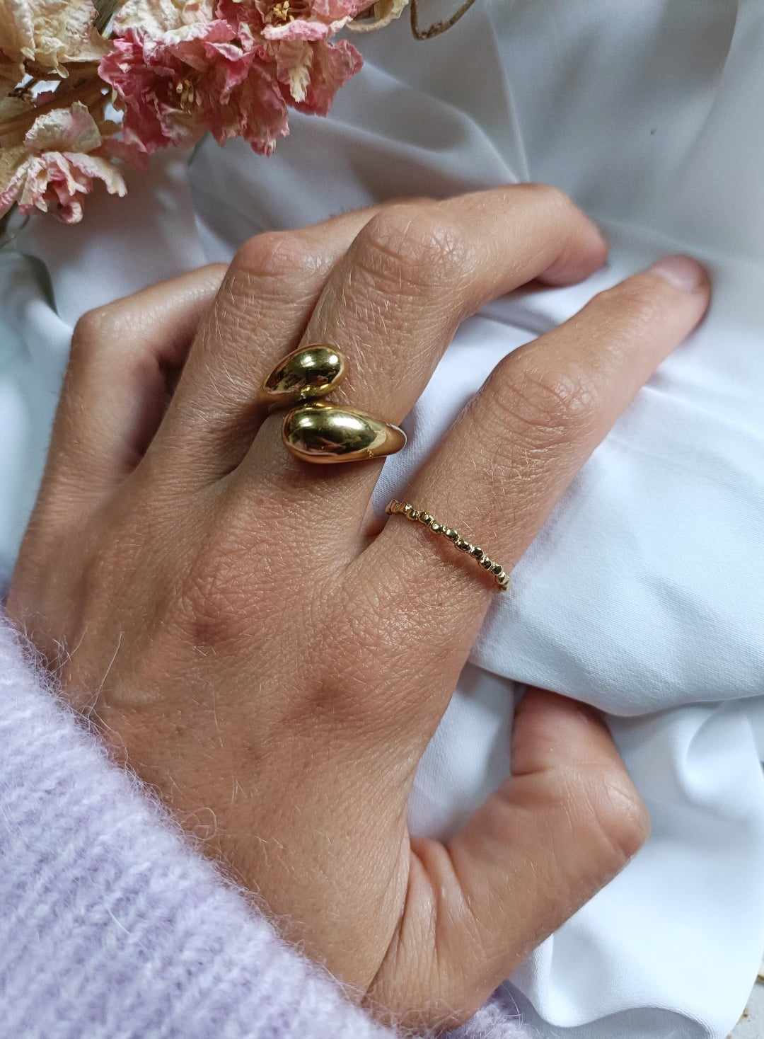Bague en acier inoxydable - Doria