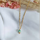 Collier en acier inoxydable - Amandine vert
