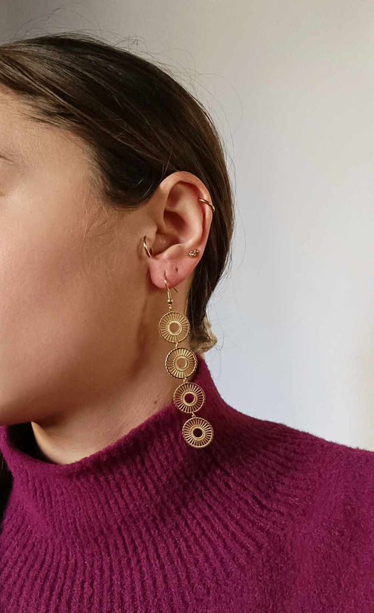 Boucles d'oreilles en acier inoxydable - Mina