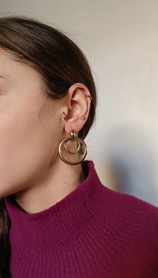 Boucles d'oreilles en acier inoxydable - Séléna