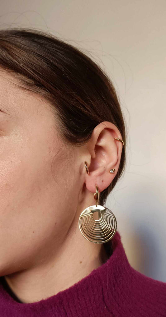 Boucles d'oreilles en acier inoxydable - Elio