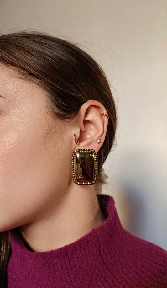 Boucles d'oreilles en acier inoxydable - Polina