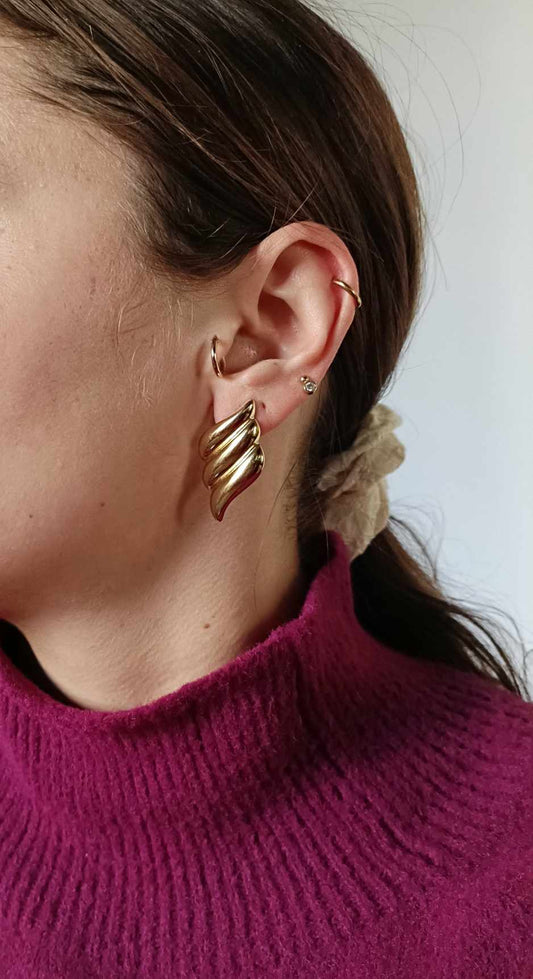 Boucles d'oreilles en acier inoxydable - Adriana