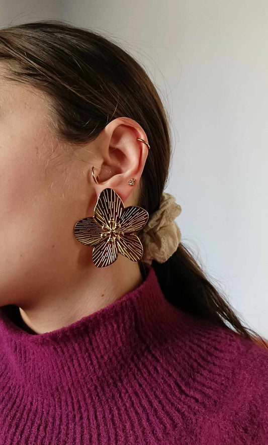 Boucles d'oreilles en acier inoxydable - Aloha