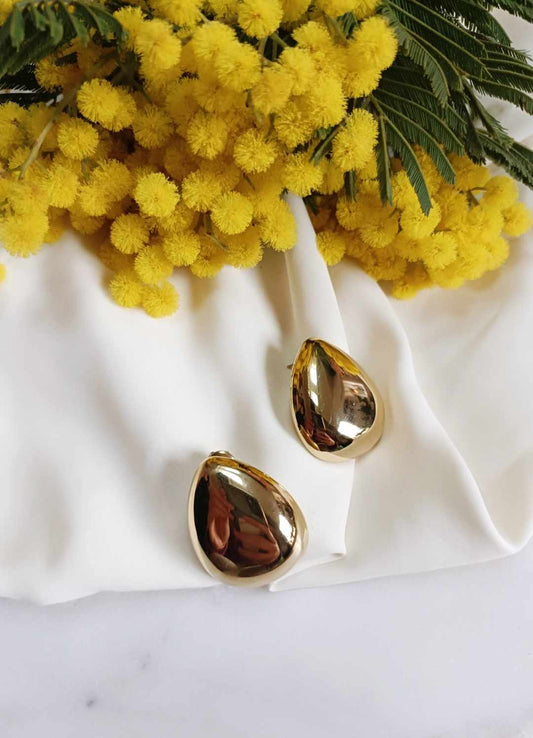 Boucles d'oreilles en acier inoxydable - Ingrid
