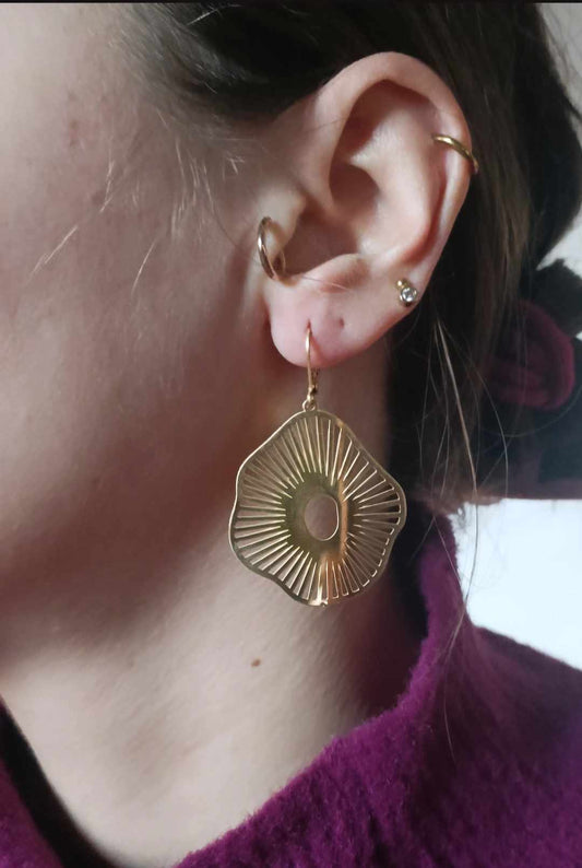 Boucles d'oreilles en acier inoxydable - Lorie