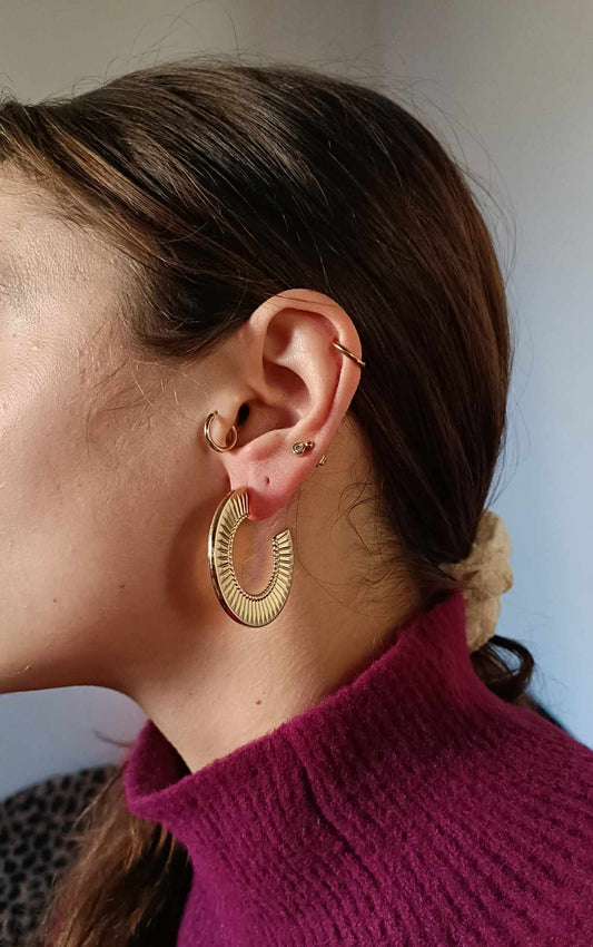Boucles d'oreilles en acier inoxydable - Frida
