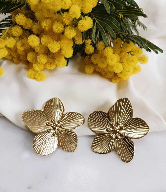 Boucles d'oreilles en acier inoxydable - Aloha