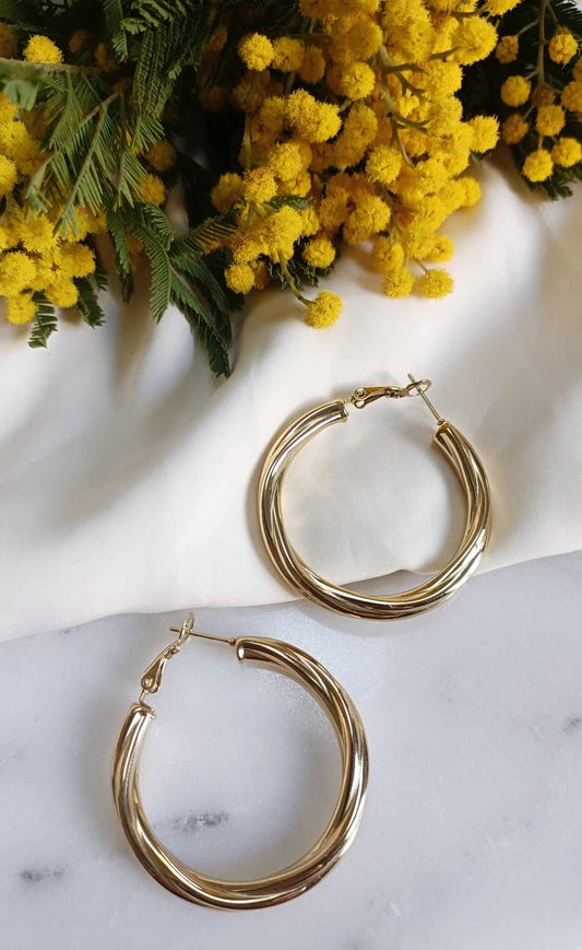 Boucles d'oreilles en acier inoxydable - Angelina
