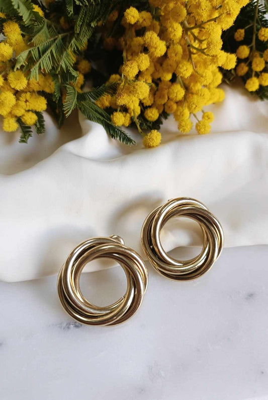 Boucles d'oreilles en acier inoxydable - Héléna