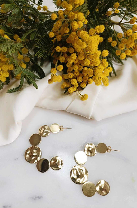 Boucles d'oreilles en acier inoxydable - Feliz