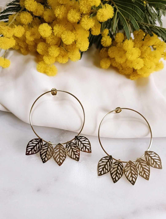 Boucles d'oreilles en acier inoxydable - Maloé