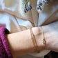 Bracelet en acier inoxydable double chaîne - Amaia