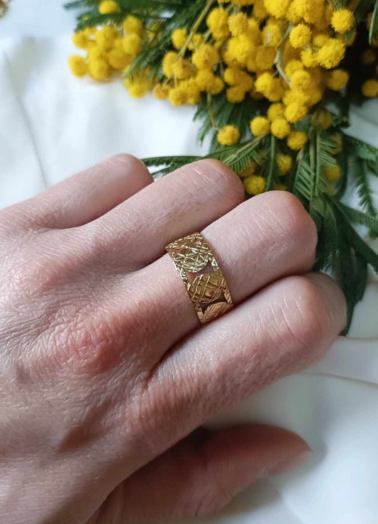 Bague en acier inoxydable -Alaia