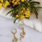 Boucles d'oreilles en acier inoxydable - Siné