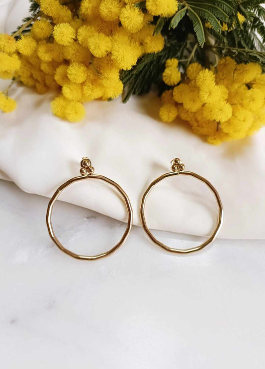 Boucles d'oreilles en acier inoxydable - Valia