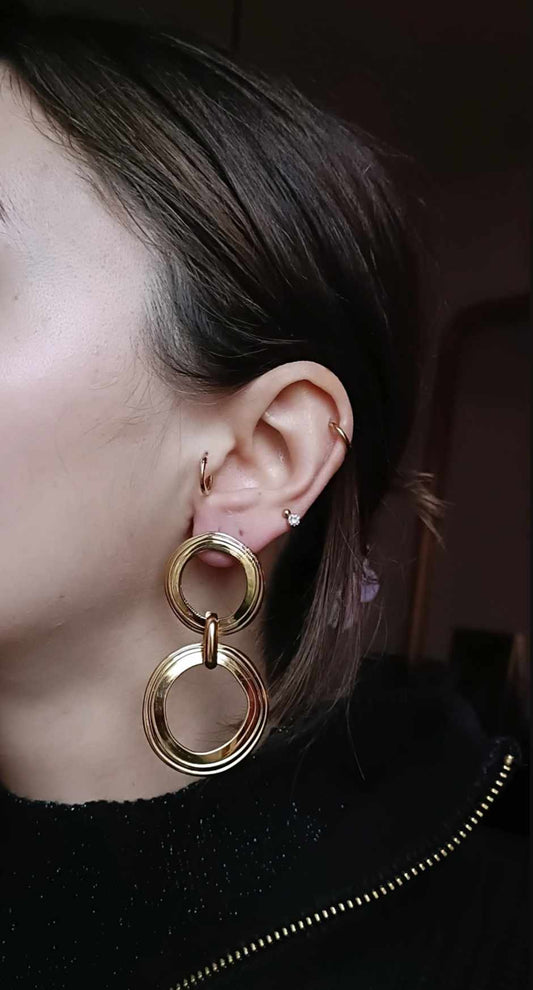 Boucles d'oreilles en acier inoxydable - Sacha