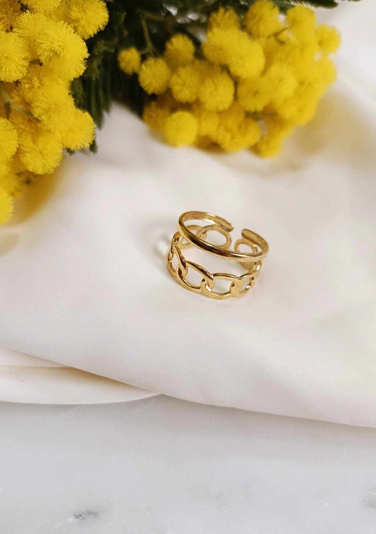 Bague en acier inoxydable - Rénata