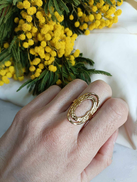 Bague en acier inoxydable - Louana