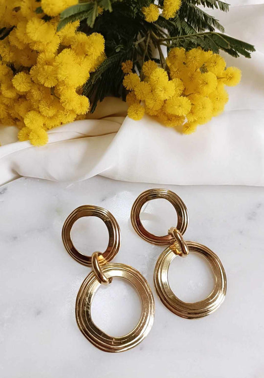 Boucles d'oreilles en acier inoxydable - Sacha